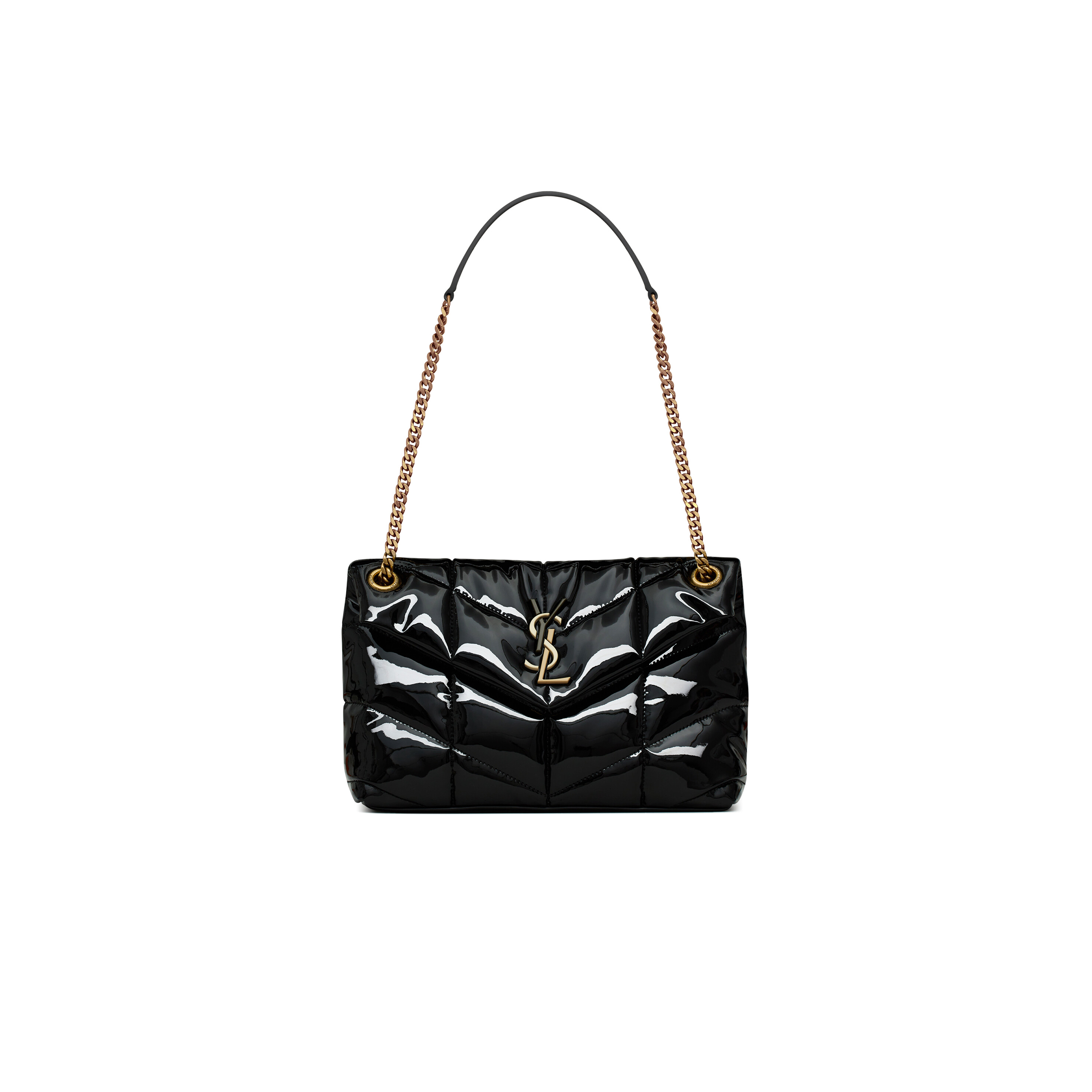 YSL PUFFER SMALL IN QUILTED VINYLE 577476HSR271072 (29*17*11cm)